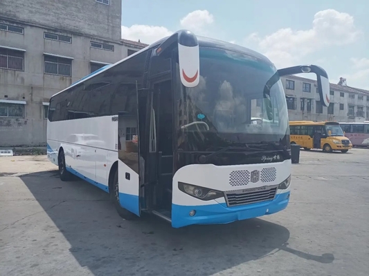 Ônibus usado Front Engine da igreja 6 assentos da mola de lâmina 45 dos cilindros 220hp com condicionador de ar Zhongtong LCK6108D