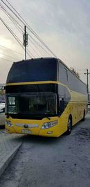 Ônibus de turista da mão de Yutong segundo, ônibus luxuosos usados com o freio de disco das rodas do motor 4 de Wechai